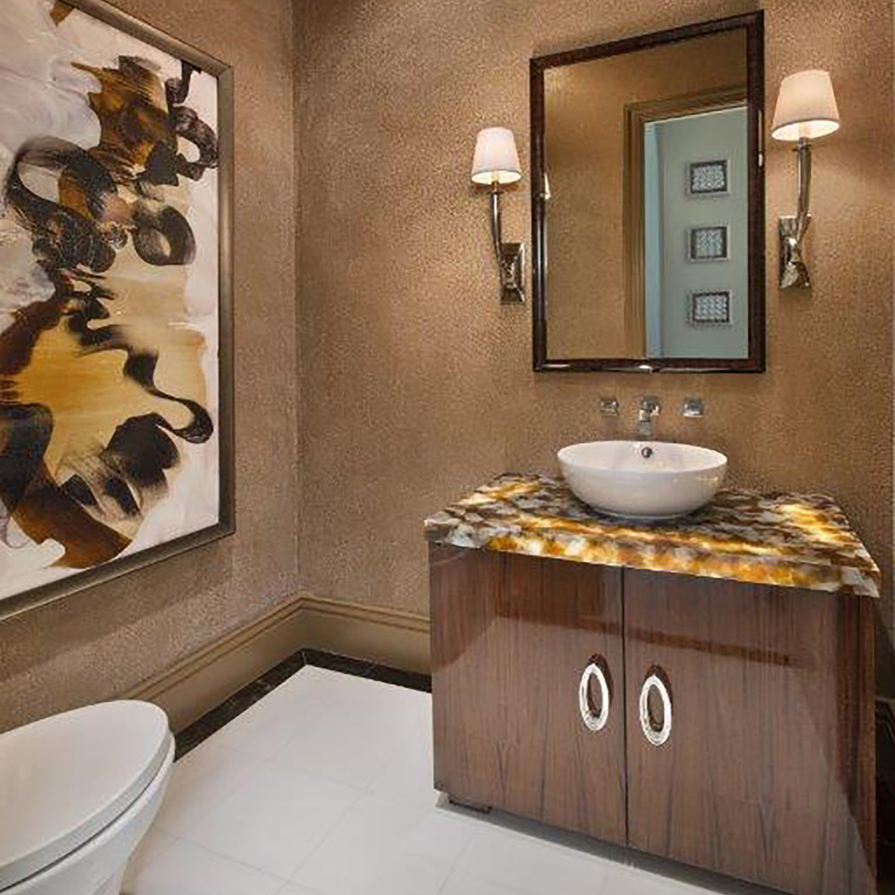 image of powder bath interior design