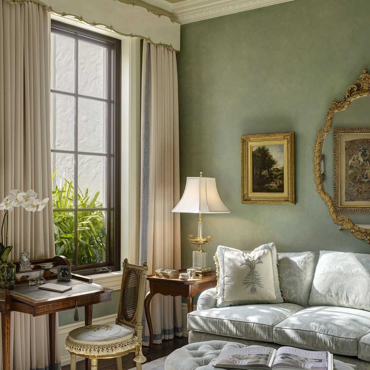 image of Naples Florida garden room interior design